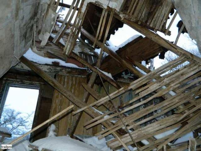Collapsed Pioneer Log Home - Wellington North, Ontario