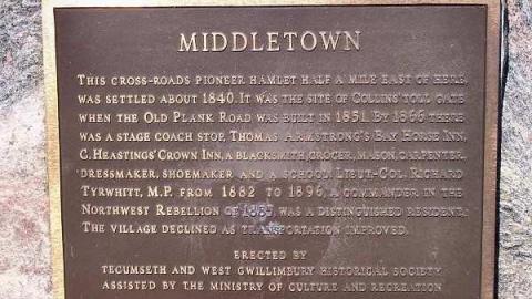 Middletown Pioneer Cemetery - Bradford West Gwillimbury, Ontario