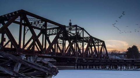 Photo from train bridge