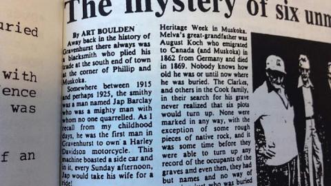 Photo from Newspaper article