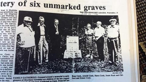 Photo from Newspaper article