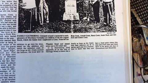 Photo from Newspaper article