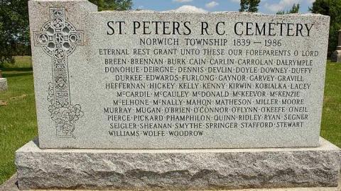 He Is Only Sleeping  - St.Peters-R.C.-pioneer-Cemetery3.jpg