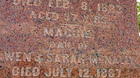 He Is Only Sleeping  - St.Peters-R.C.-pioneer-Cemetery12.jpg