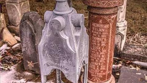 His Record Is On High - Huron-Park-Pioneer-Cemetery46.jpg