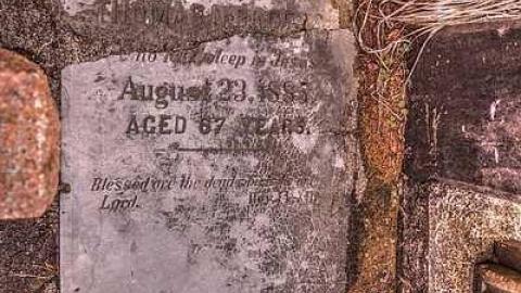 His Record Is On High - Huron-Park-Pioneer-Cemetery47.jpg