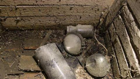 Old silo with hut - Essa, Ontario