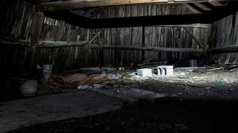 Old silo with hut photo 4
