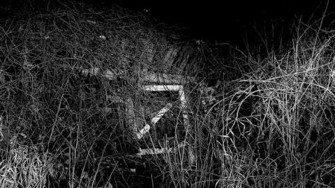 Old silo with hut photo 3