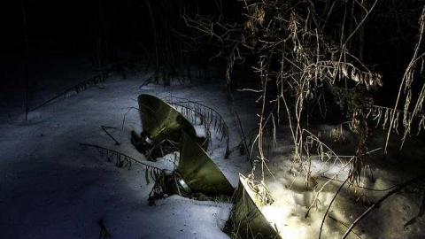 Old silo with hut photo 2