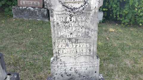 Photo from Pepper Cemetery - July 26 2020
