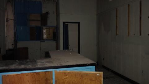 Flash photo of room it is too dark to see in