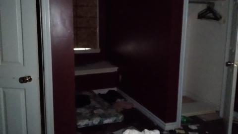 One of the bedrooms upstairs.