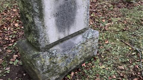 Photo from Kilbride Presbyterian Pioneer Cemetery New Years Eve 2021