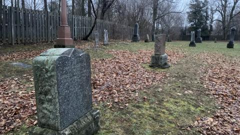Photo from Kilbride Presbyterian Pioneer Cemetery New Years Eve 2021
