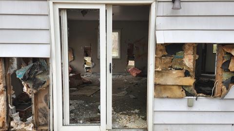 Back dinning room door