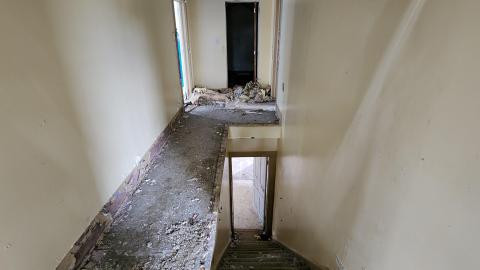 Looking more down the stairs before we made our way out