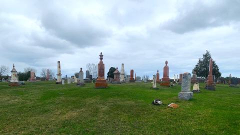 Photo from Huffman and Moscow Quaker Cemetery April 2022