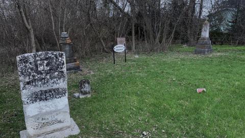 Photo from Huffman and Moscow Quaker Cemetery April 2022
