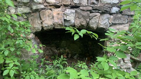 Looking at the chimney from low