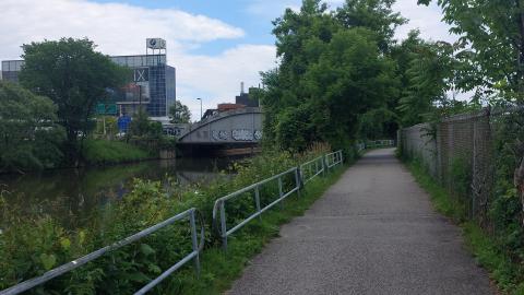 Anyone know what that concrete thing along side the bridge is?