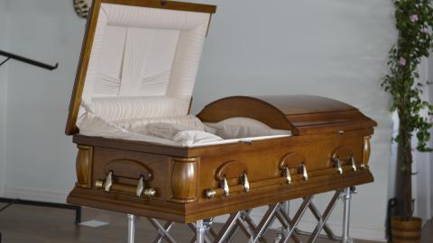Discovery and 1st Look - May 15, 2017 - Open Casket in Abandoned Funeral Home.JPG