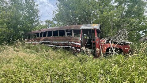 Abandoned bus and car - 02C0D633-B140-4928-985A-9632A6D0405E.jpeg