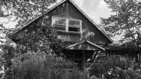 Side view, main building