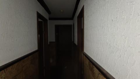 A hallway in House 1