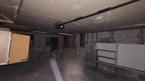 Interior of the garage at House 2