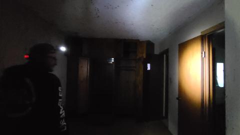 Bedroom on the main floor of House 5