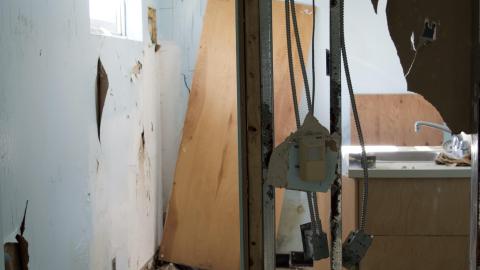 Downstairs bathroom walls