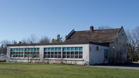 Exterior view from the field