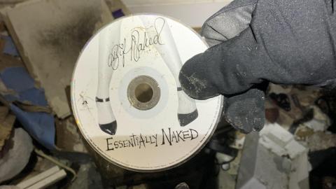 One of many CDs found. Kinda sus