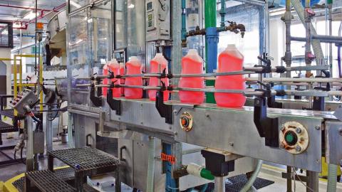 Before It Was Abandoned - Bottle filling line, Korex Don Valley plant.jpg