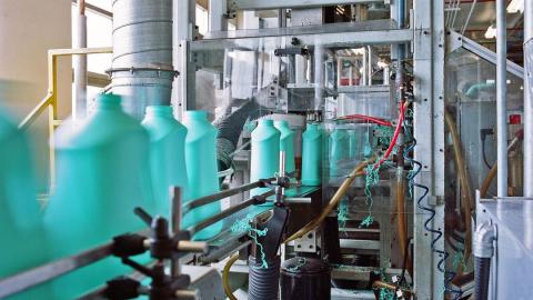 Before It Was Abandoned - Trimming machinery for blow moulded bottles, Korex Don Valley plant.jpg