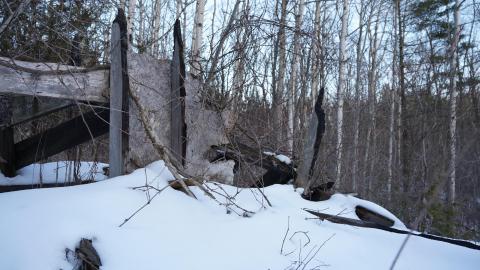 Some of the plyboard foundation covers