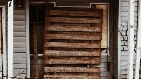 A section of houses abandoned photo 2