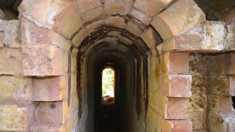 Inside of a coke oven