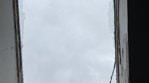 the skylight upstairs.