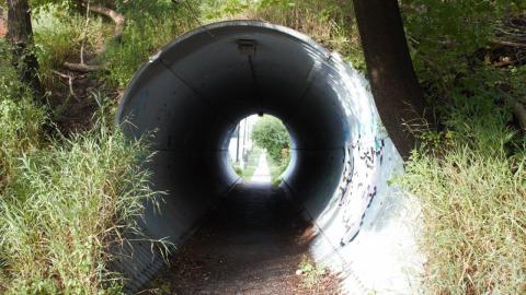 Photo from Bridge with abandoned RV