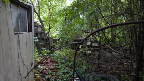 Photo from Bridge with abandoned RV