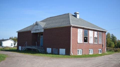 Front view of the building
