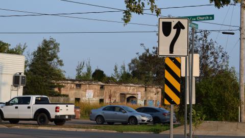 View from close to the salon