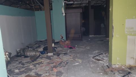 looking towards the back