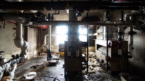 mechanical room (top floor)