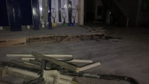 auto-flush was on some sort of cycle, beeped the whole trip