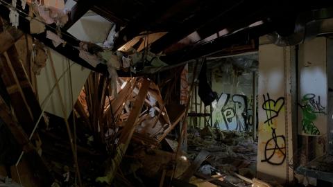 caved in roof as mentioned :]