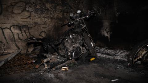 A(nother) burnt up motorcycle