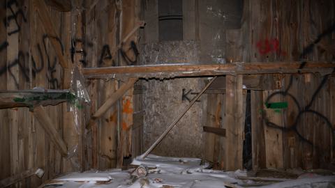 The entrance to the silo(?)